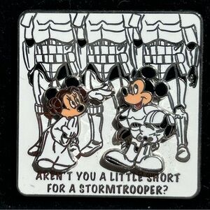 Disney Star Wars Aren't You A Little Short For A Stormtrooper? Trading Pin NWT